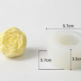 Molde Silicona Suave Peonia Cerrada 3D